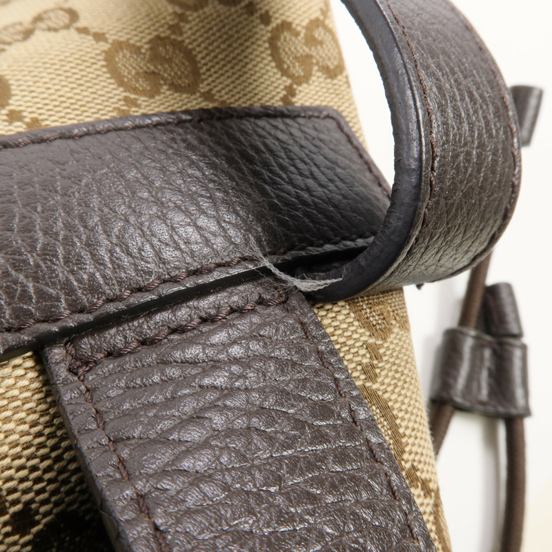 GUCCI 帆布Backpack銀扣背包-14