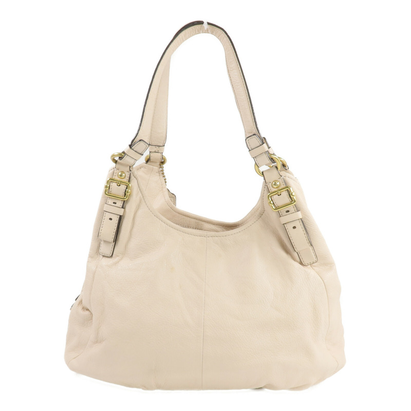 COACH 牛皮皮革Shoulder Bag金扣肩背袋-1