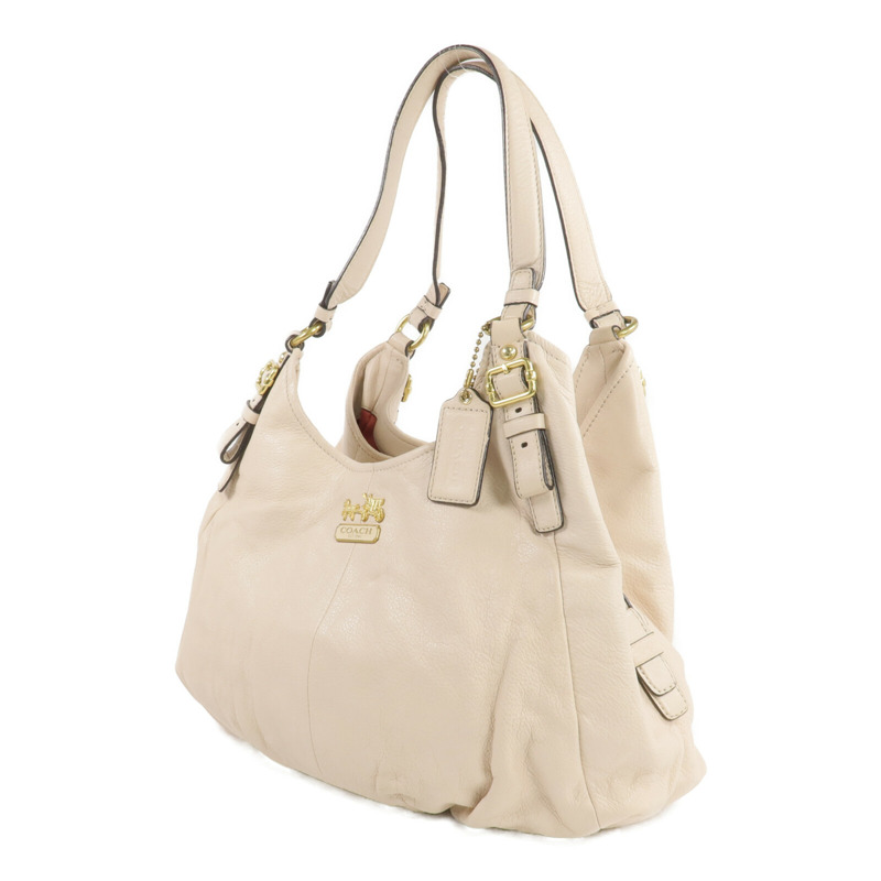 COACH 牛皮皮革Shoulder Bag金扣肩背袋-2