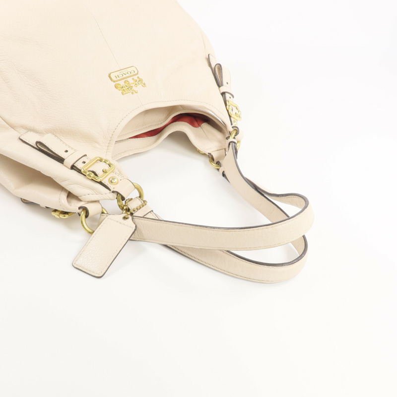 COACH 牛皮皮革Shoulder Bag金扣肩背袋-4