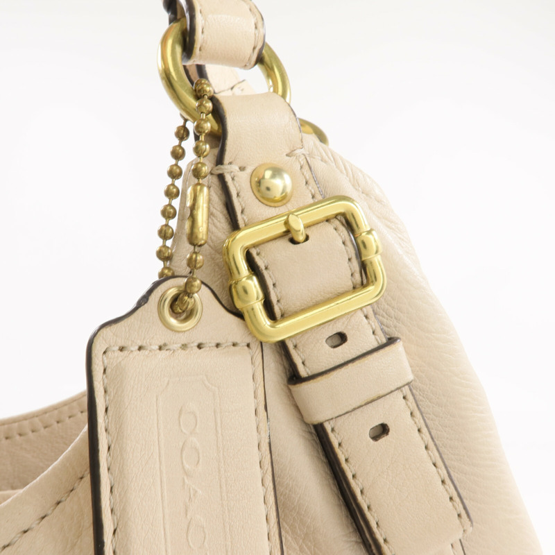 COACH 牛皮皮革Shoulder Bag金扣肩背袋-5