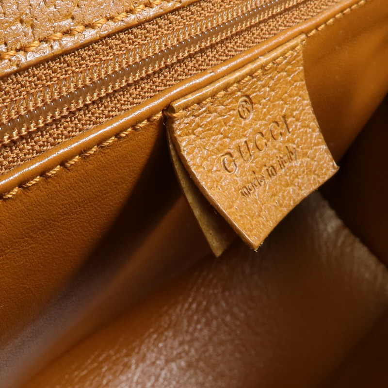 GUCCI 牛皮皮革Bamboo Handbag/Shoulder Bag銀扣手挽肩背兩用袋-15