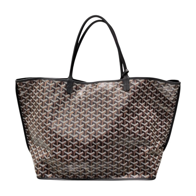 GOYARD 戈雅 ANJOU PM PVC帆布 托特包 黑色老花-1