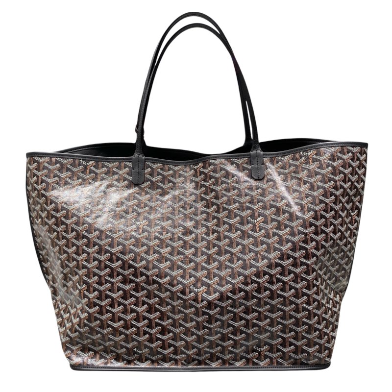 GOYARD 戈雅 ANJOU PM PVC帆布 托特包 黑色老花-2