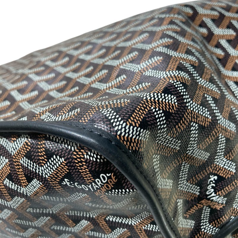 GOYARD 戈雅 ANJOU PM PVC帆布 托特包 黑色老花-4