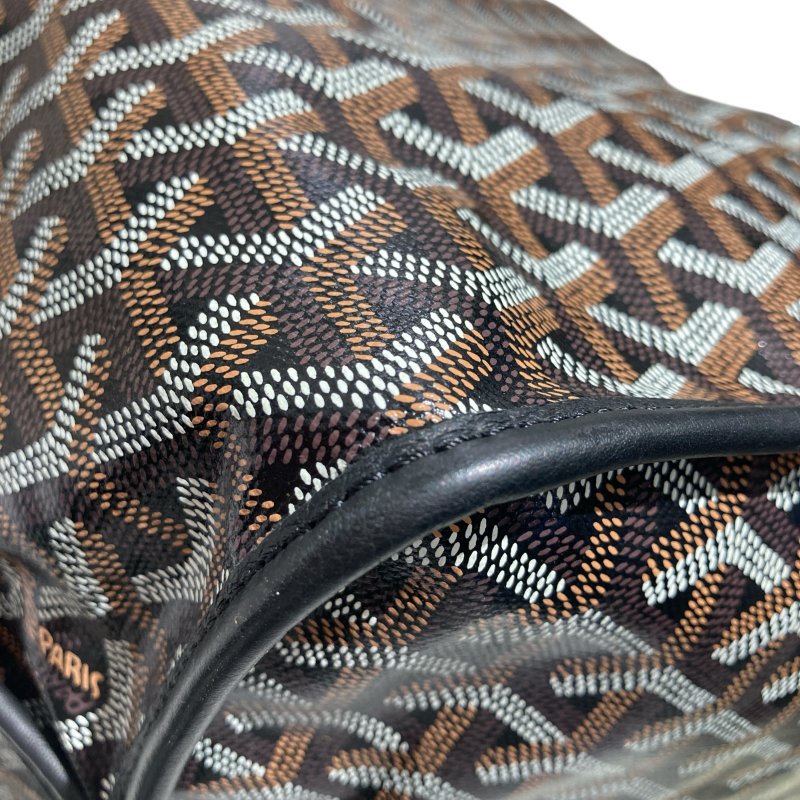 GOYARD 戈雅 ANJOU PM PVC帆布 托特包 黑色老花-6