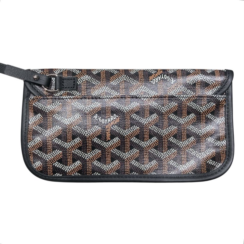 GOYARD 戈雅 ANJOU PM PVC帆布 托特包 黑色老花-11