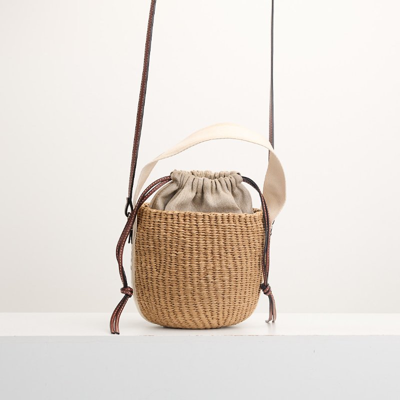 二手Chloé 草編水桶包-0