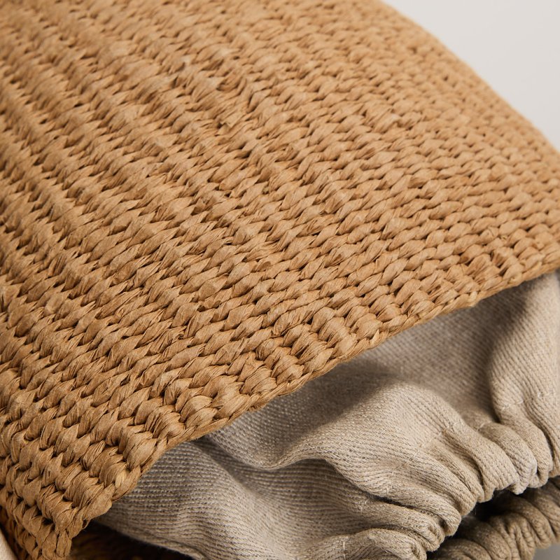 二手Chloé 草編水桶包-10