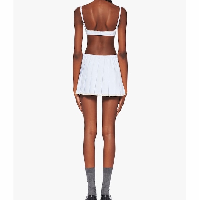 Miu Miu 女士 徽標迷你半身裙IT-38碼-3