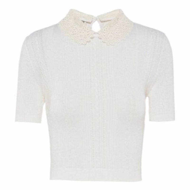 Miu Miu 女士 短袖針織套衫IT-36碼-1