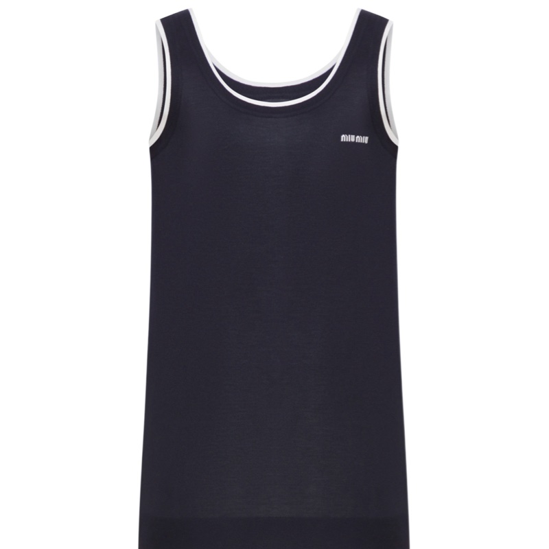 Miu Miu 女士 無袖連衣裙IT-38 IT-40 IT-42 IT-44碼-0