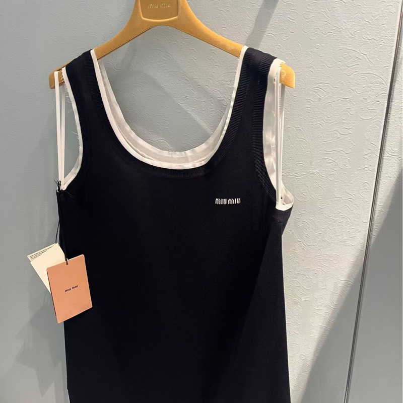 Miu Miu 女士 無袖連衣裙IT-38 IT-40 IT-42 IT-44碼-1