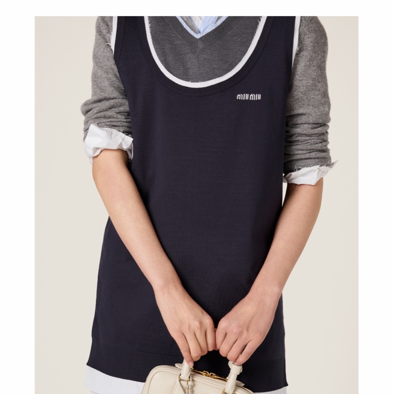 Miu Miu 女士 無袖連衣裙IT-38 IT-40 IT-42 IT-44碼-2