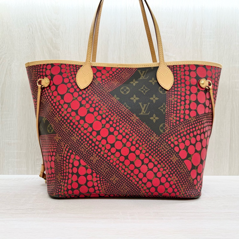 LV Monogram Waves系列草間彌生限量 Neverfull M40686-2