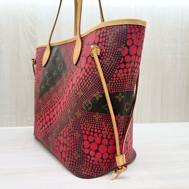LV Monogram Waves系列草間彌生限量 Neverfull M40686-3