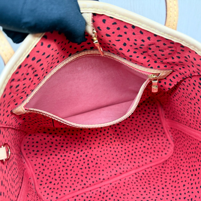 LV Monogram Waves系列草間彌生限量 Neverfull M40686-8