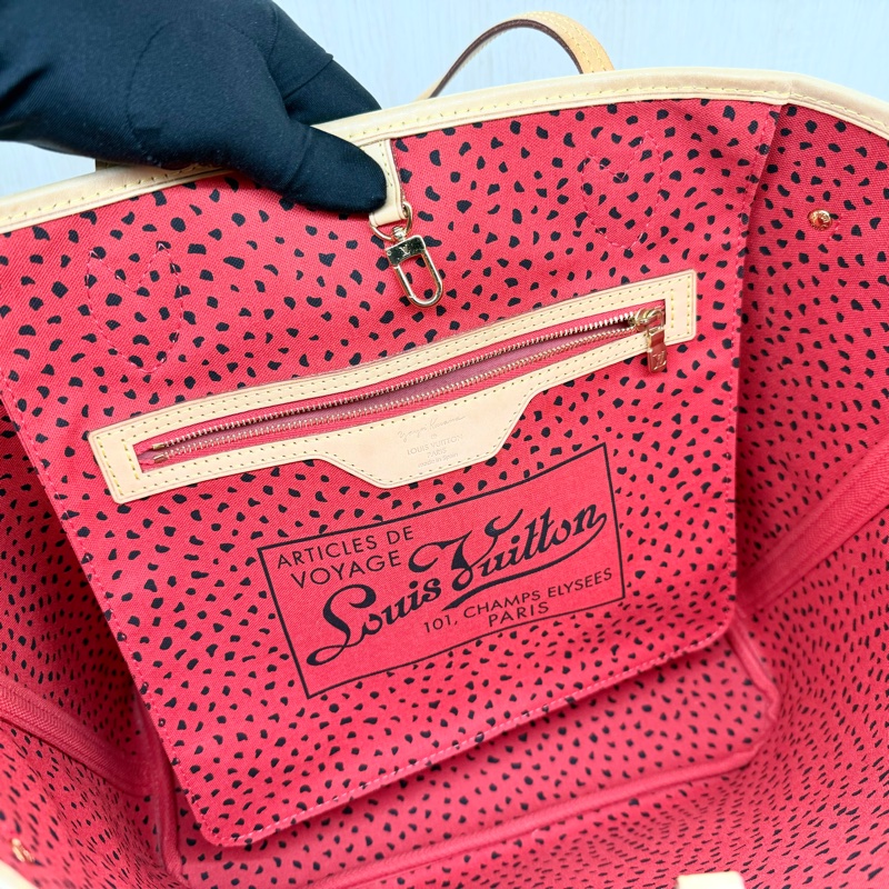 LV Monogram Waves系列草間彌生限量 Neverfull M40686-9