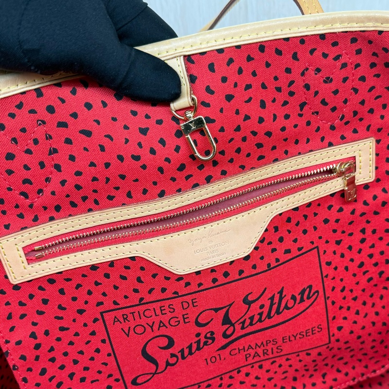 LV Monogram Waves系列草間彌生限量 Neverfull M40686-14