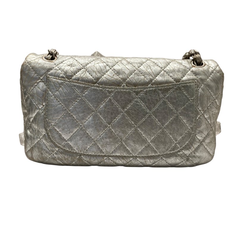 CHANEL 香奈兒 SILVER ICE CUBE ON ROCKS 冰塊包 翻蓋肩背包 銀色 銀釦-1