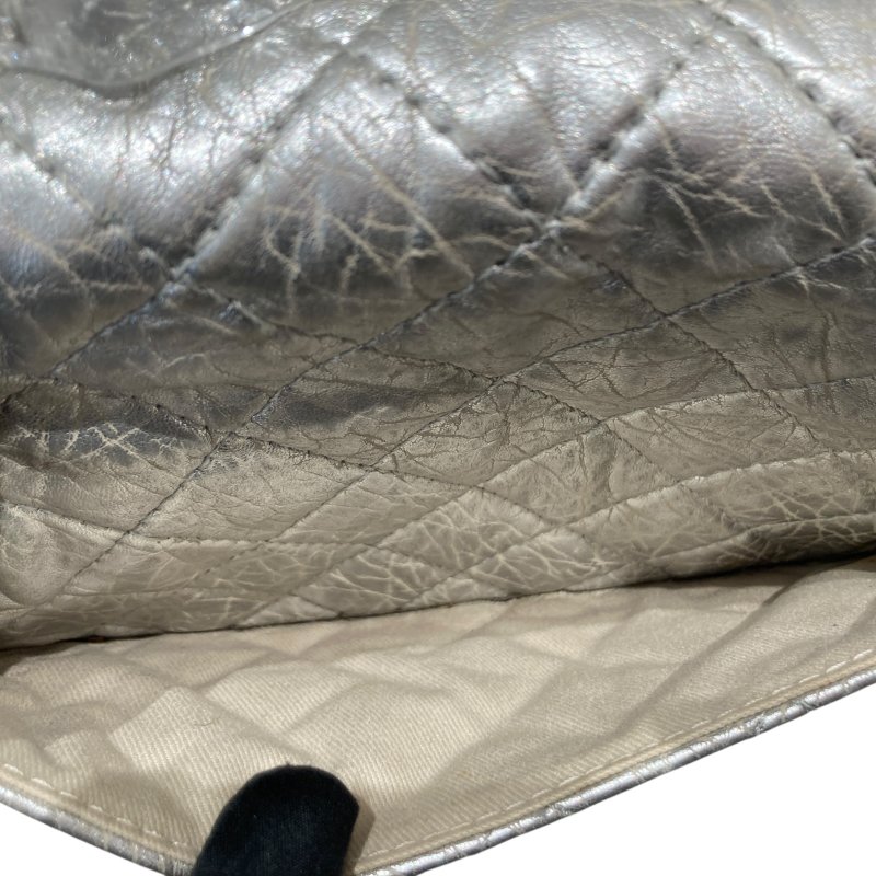 CHANEL 香奈兒 SILVER ICE CUBE ON ROCKS 冰塊包 翻蓋肩背包 銀色 銀釦-20