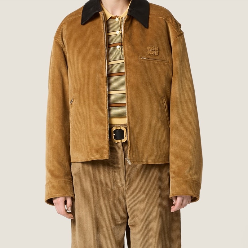 Miu Miu 女士 長袖棉服IT-36 IT-38 IT-40 IT-42 IT-44 IT-46碼模特身高:177CM,穿著38碼-1