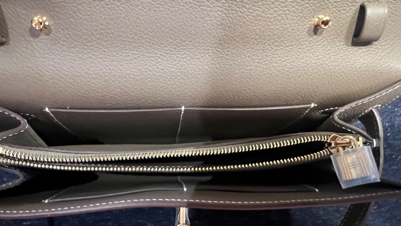 Kelly to go evercolor etoupe 全新 大象灰 金扣-8