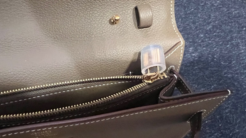 Kelly to go evercolor etoupe 全新 大象灰 金扣-10