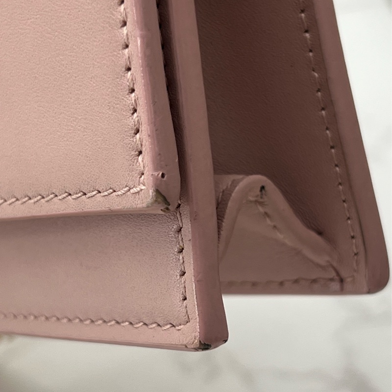 香緹國際精品 827 YSL 流蘇woc 粉金色-4