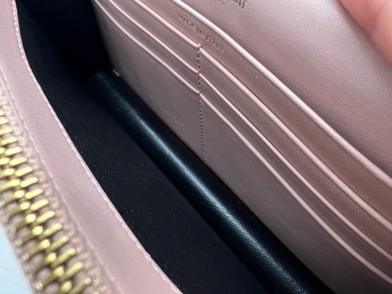 香緹國際精品 827 YSL 流蘇woc 粉金色-11