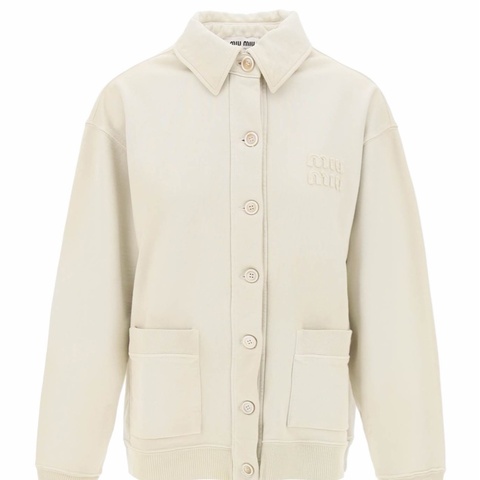 Miu Miu 女士 長袖襯衫式夾克XS S M碼