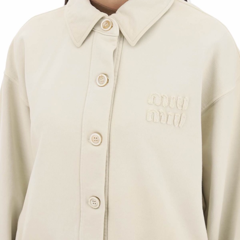 Miu Miu 女士 長袖襯衫式夾克XS S M碼-2