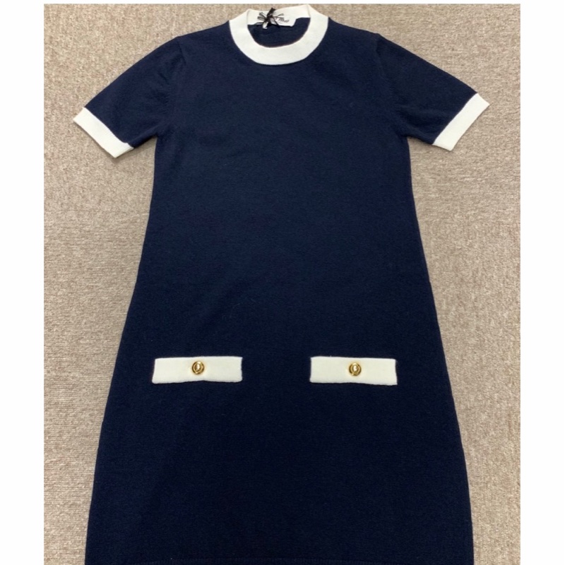 Miu Miu 女士 徽標連衣裙IT-36碼-0