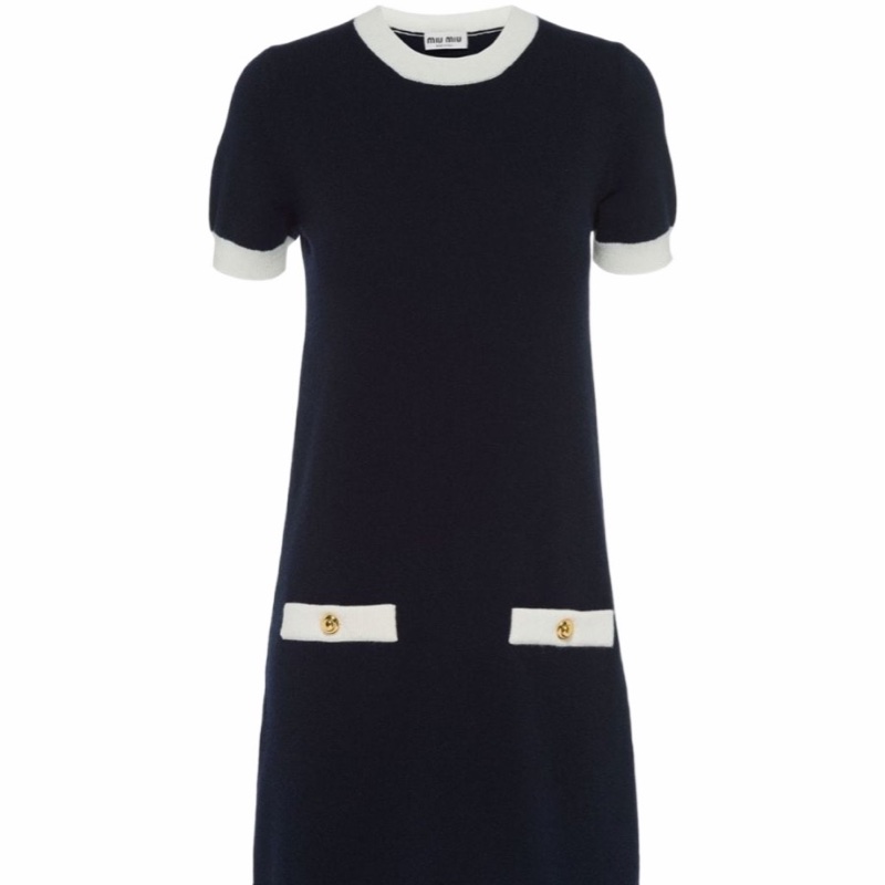 Miu Miu 女士 徽標連衣裙IT-36碼-1