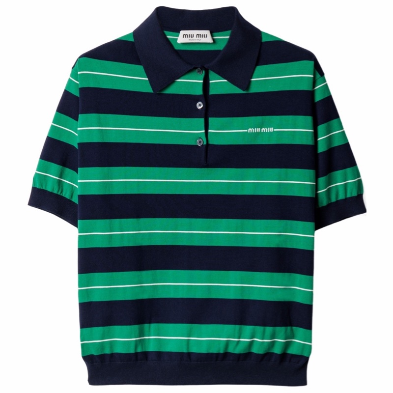 Miu Miu 女士 棉質Polo衫IT40碼-3