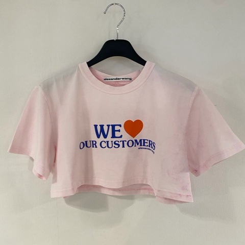 Alexander Wang 短款 漂染 tee#XS S