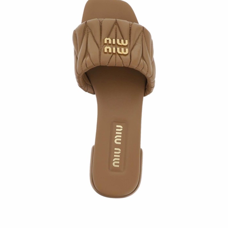 Miu Miu 女士 徽標拖鞋35 36 36.5 37 37.5 38 38.5 39 39.5 40 41碼跟高: 2cm-1