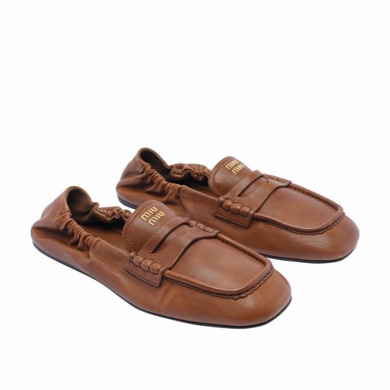 Miu Miu 女士 圓頭樂福鞋35.5 36 36.5 37 37.5 38 38.5 41碼-0