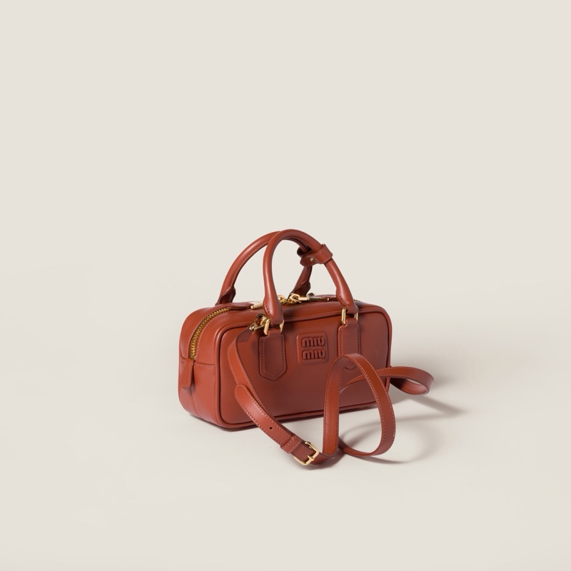 Miu Miu 女士 Arcadie 拉鍊斜挎包均碼碼22cm*7.5cm*10.5cm-3