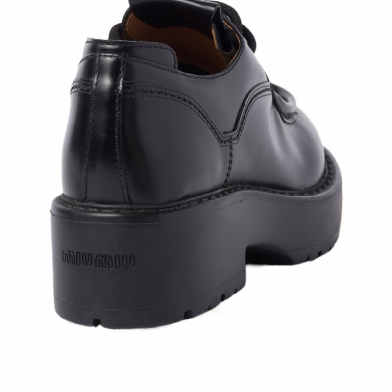 Miu Miu 女士 徽標綁帶樂福鞋35 35.5 36 36.5 37 37.5 38 38.5 39 39.5 40 40.5 41碼跟高: 5.5cm-1