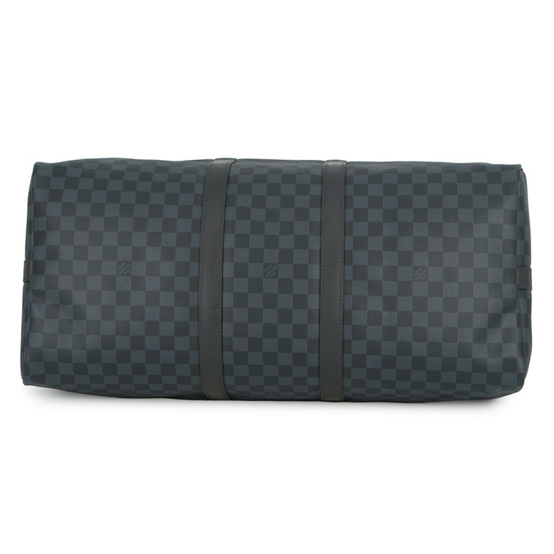 路易威登波士頓包 Damier Cobalt Keepall Bandouliere 55 N41356 黑色手提包 LOUIS VUITON-2