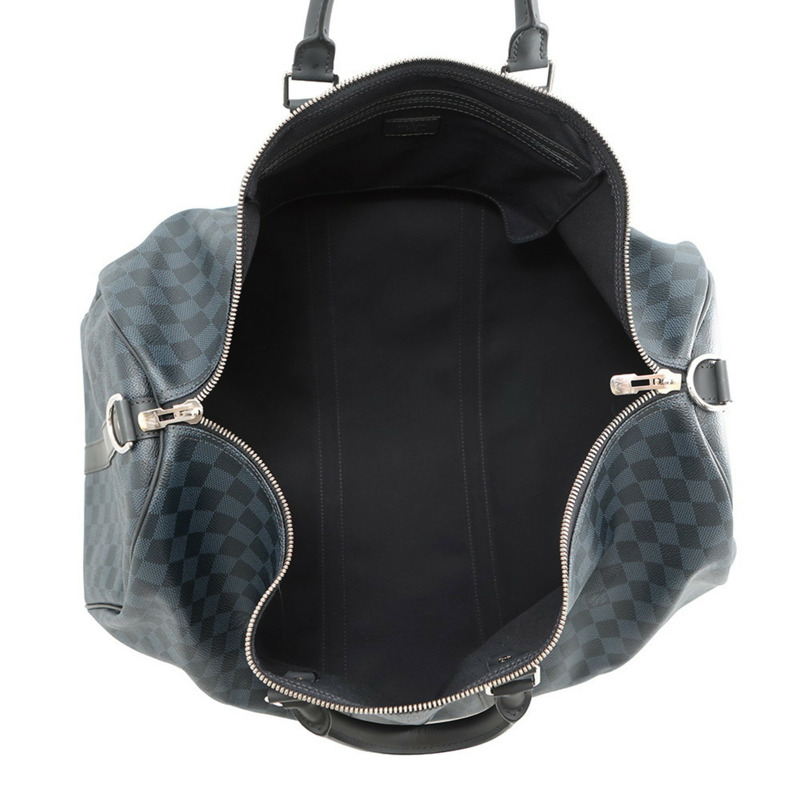 路易威登波士頓包 Damier Cobalt Keepall Bandouliere 55 N41356 黑色手提包 LOUIS VUITON-3