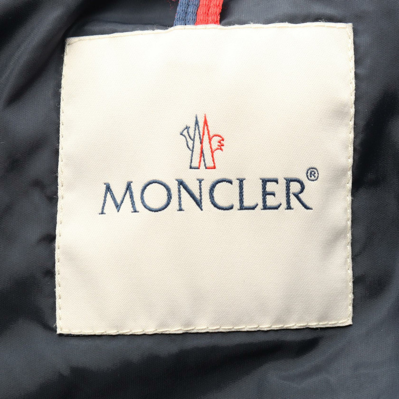 MONCLER FLAMMETTE 帶帽羽絨衣 4993105 尼龍海軍藍 #1 二手男款-2