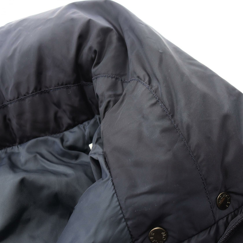 MONCLER FLAMMETTE 帶帽羽絨衣 4993105 尼龍海軍藍 #1 二手男款-5