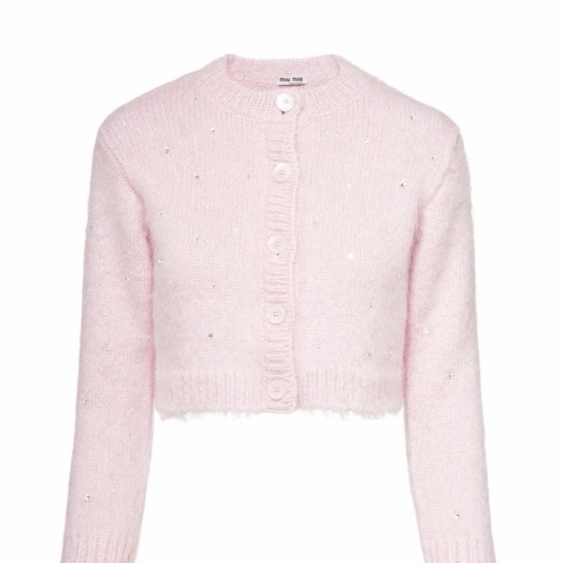 Miu Miu 女士 短款毛衣開衫IT-36 IT-40碼-0