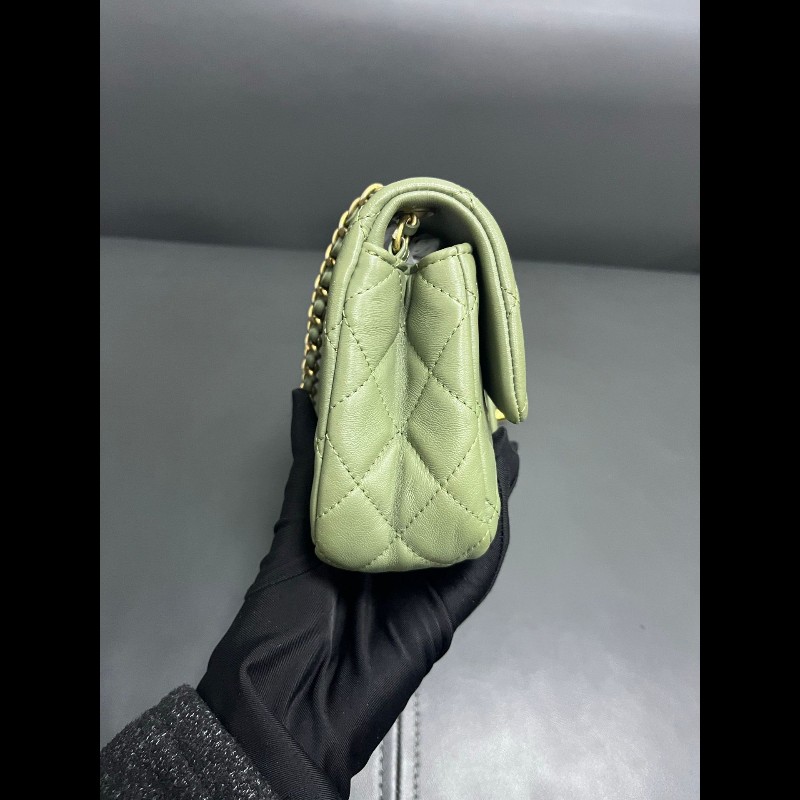 Chanel cf mini 20cm
橄欖綠cf金球大mini-2