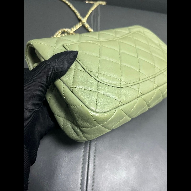 Chanel cf mini 20cm
橄欖綠cf金球大mini-8