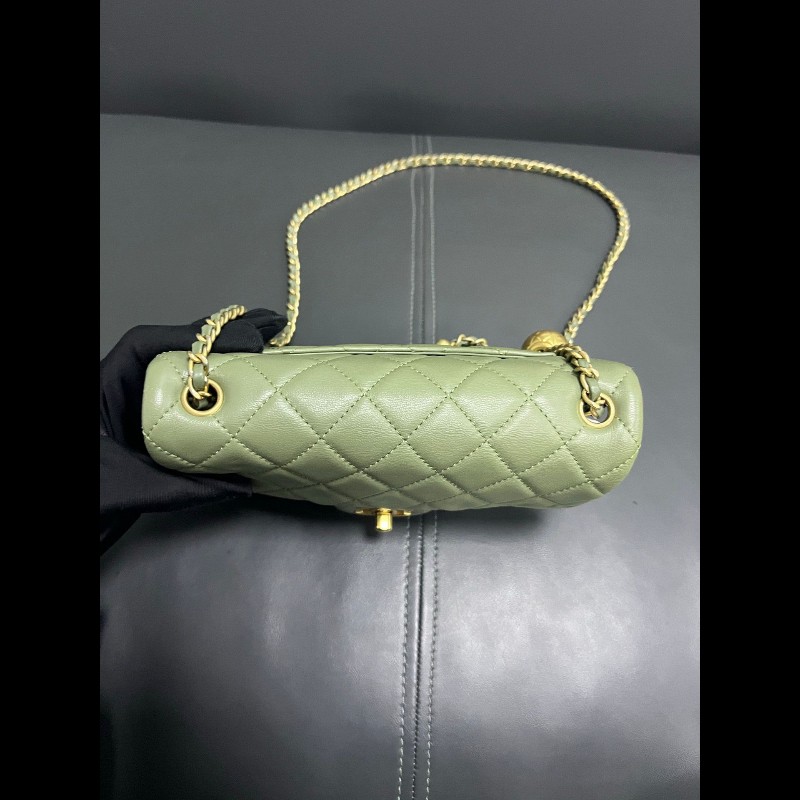 Chanel cf mini 20cm
橄欖綠cf金球大mini-10