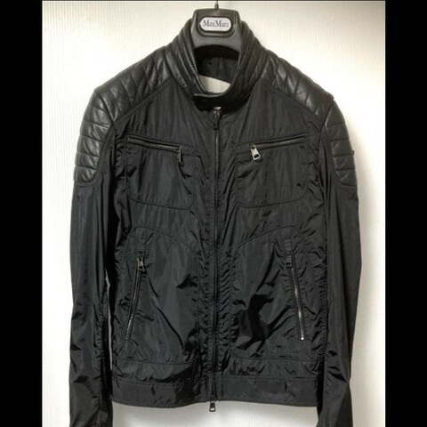 MONCLER#黑色#風衣外套#騎士外套#2號#正品