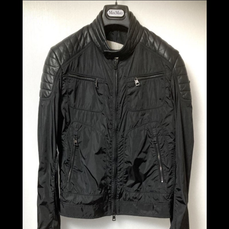 MONCLER#黑色#風衣外套#騎士外套#2號#正品-0